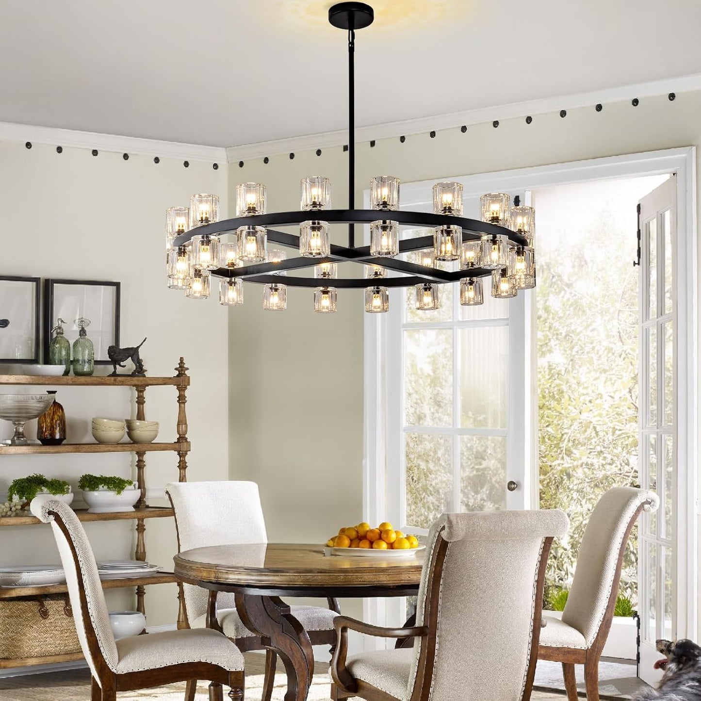 Modern Crystal Chandelier – Gold / Black – Multiple Sizes & Shapes