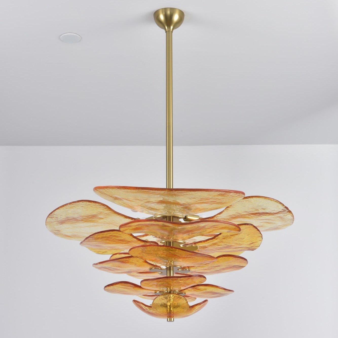 Petals Gold Murano Chandelier - YIOSI