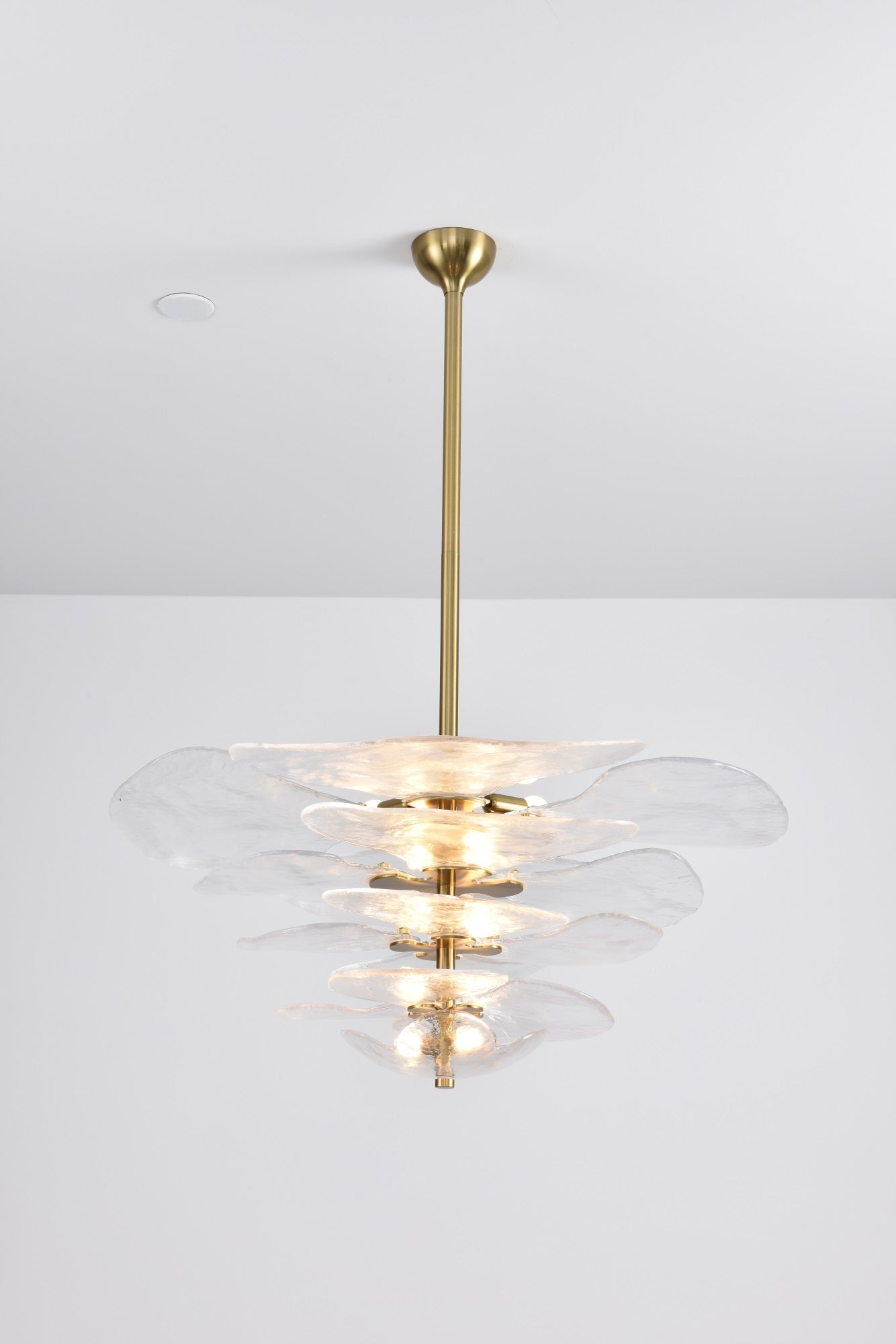 Petals Gold Murano Chandelier - YIOSI