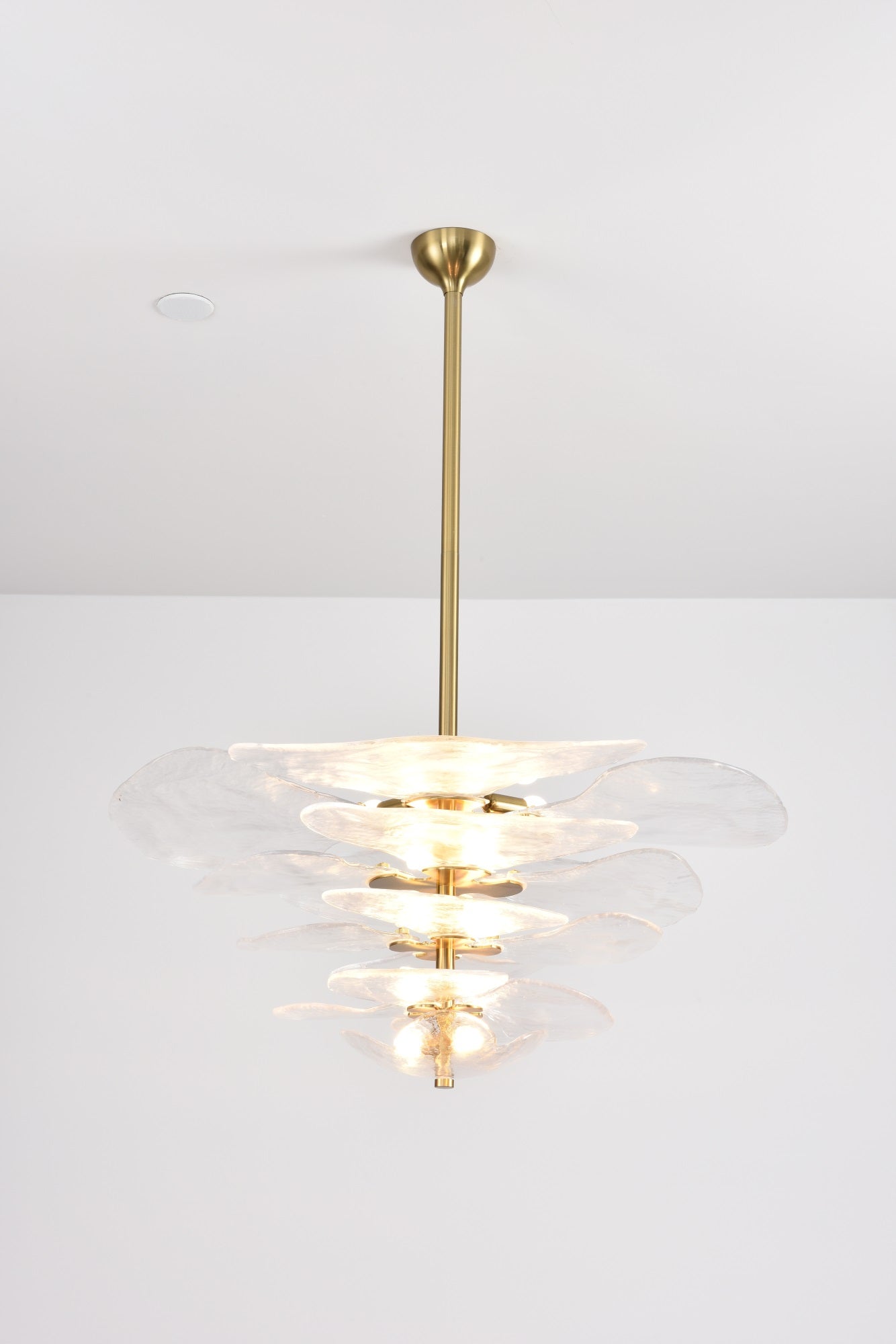 Petals Gold Murano Chandelier - YIOSI