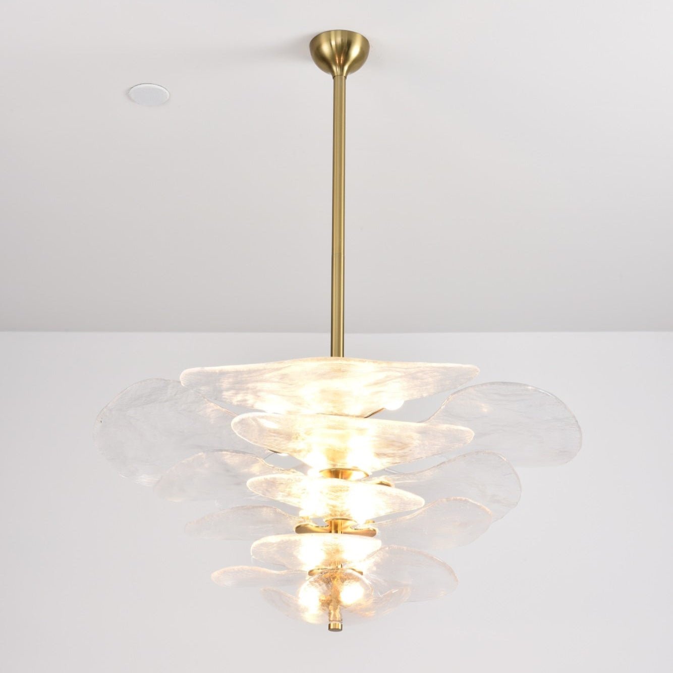 Petals Gold Murano Chandelier - YIOSI
