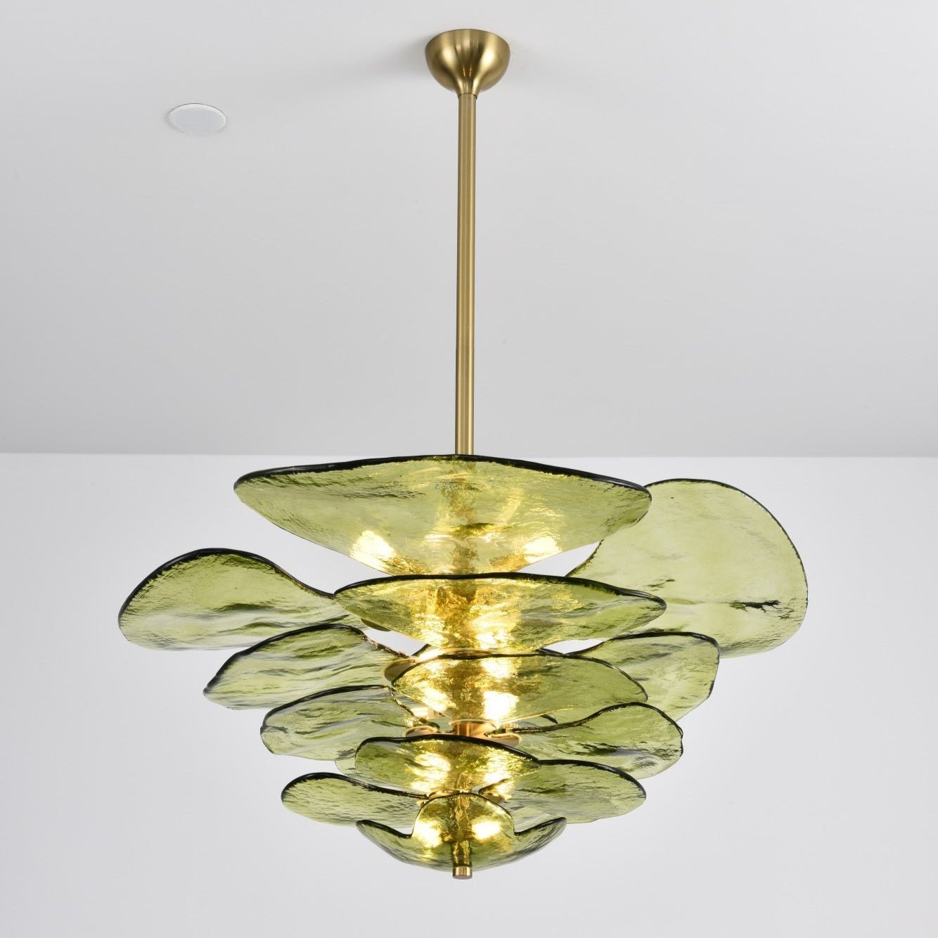 Petals Gold Murano Chandelier - YIOSI