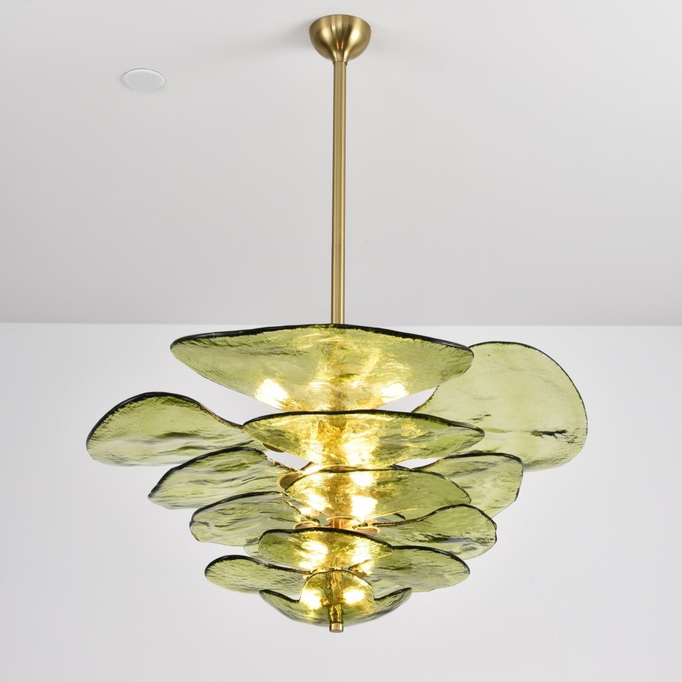 Petals Gold Murano Chandelier - YIOSI
