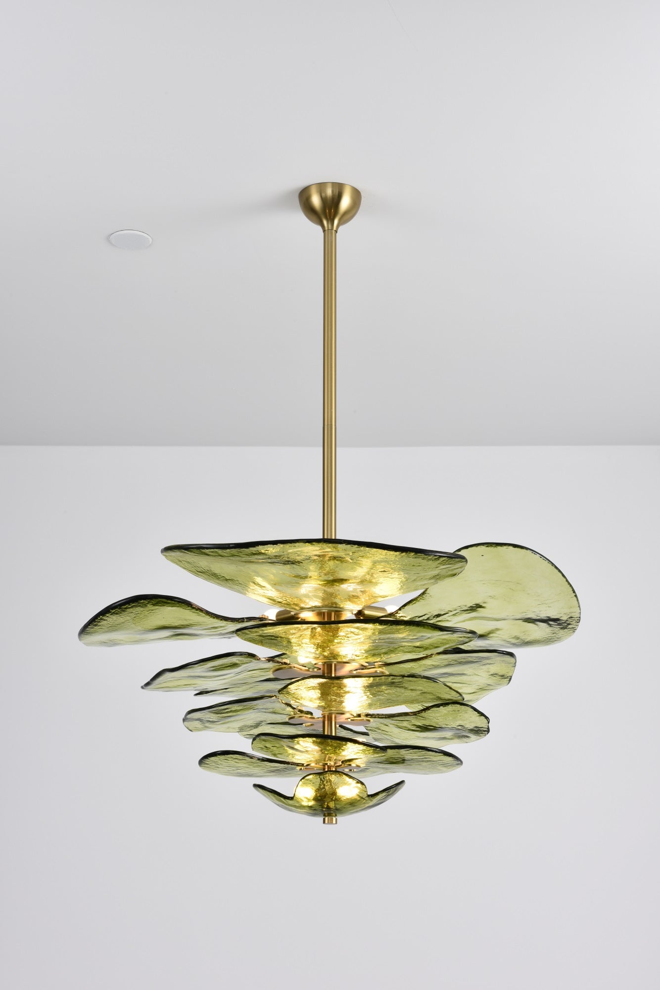 Petals Gold Murano Chandelier - YIOSI