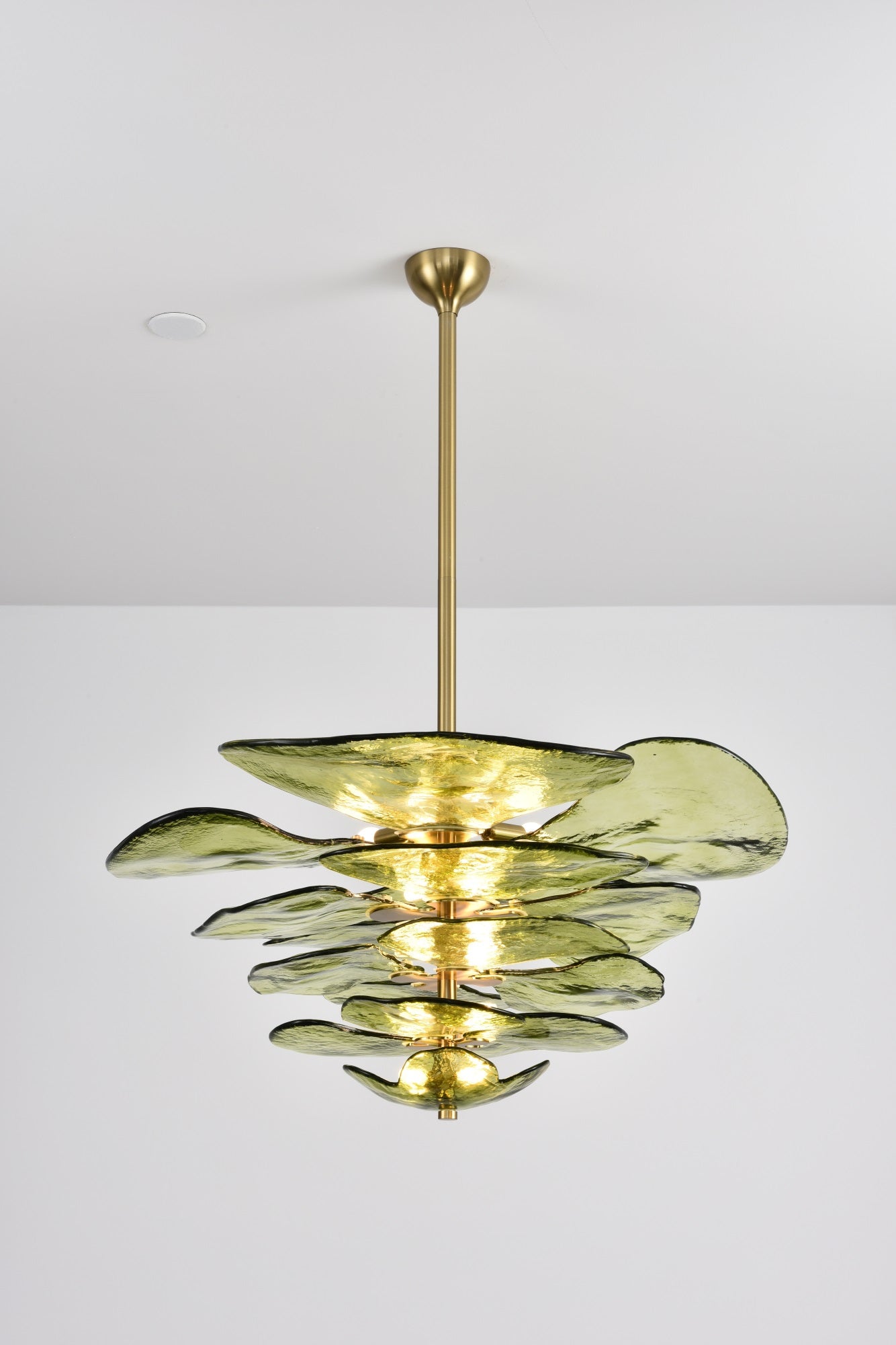 Petals Gold Murano Chandelier - YIOSI
