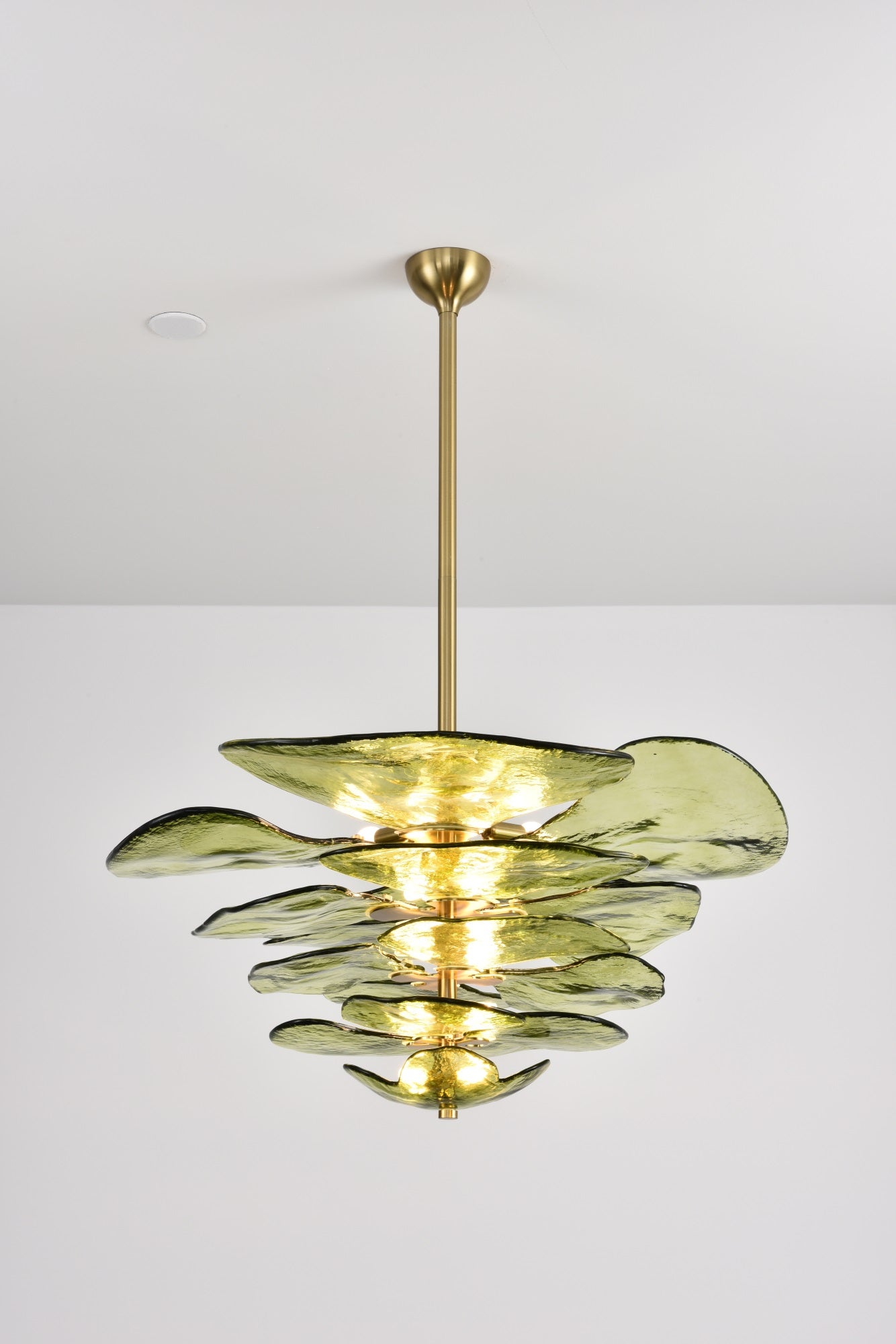 Petals Gold Murano Chandelier - YIOSI