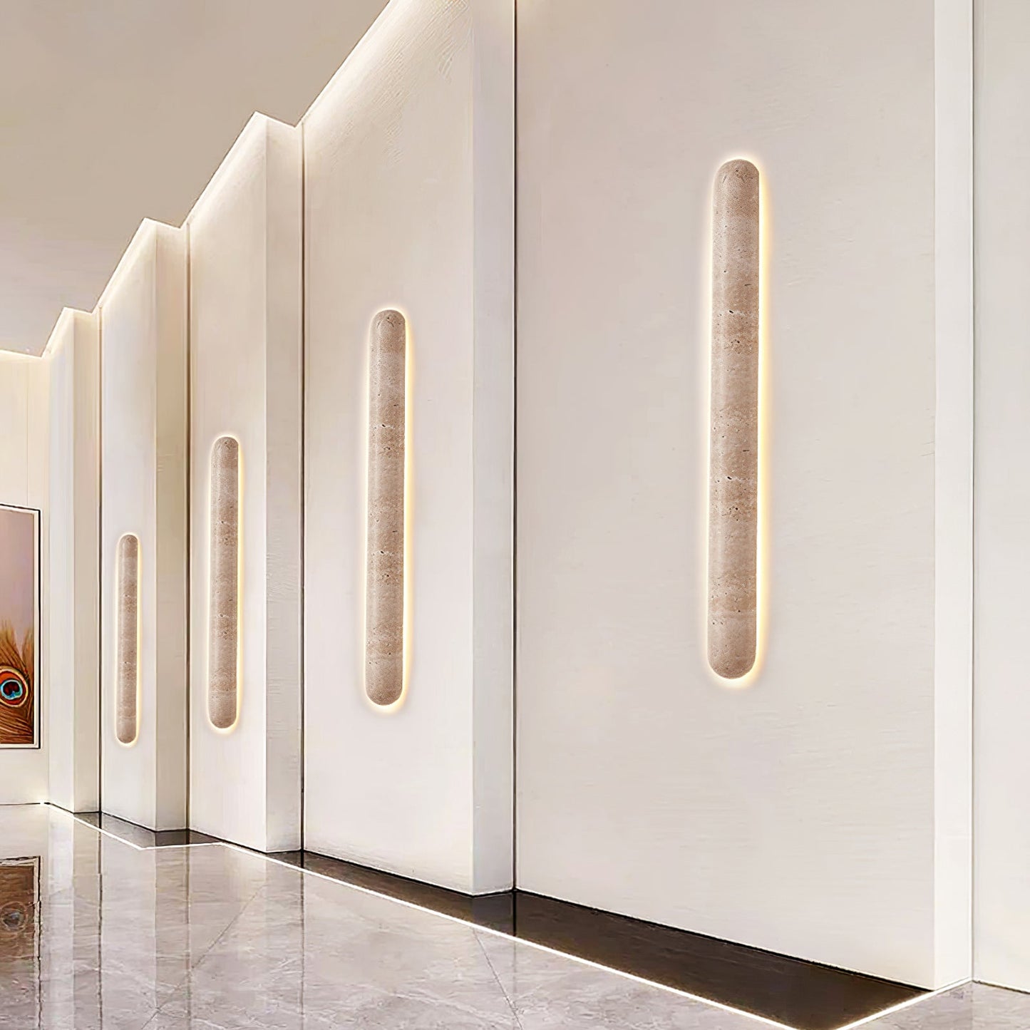 Liora Travertine Wall Sconce - YIOSI