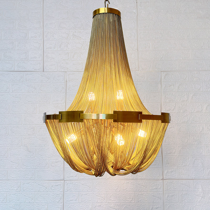 Tassel Aluminum Chain Chandelier - YIOSI