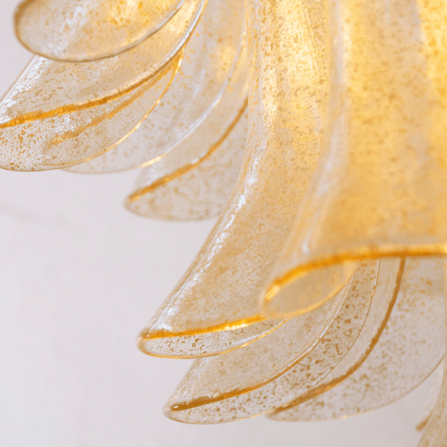 Murano Amber Lily Chandelier - YIOSI