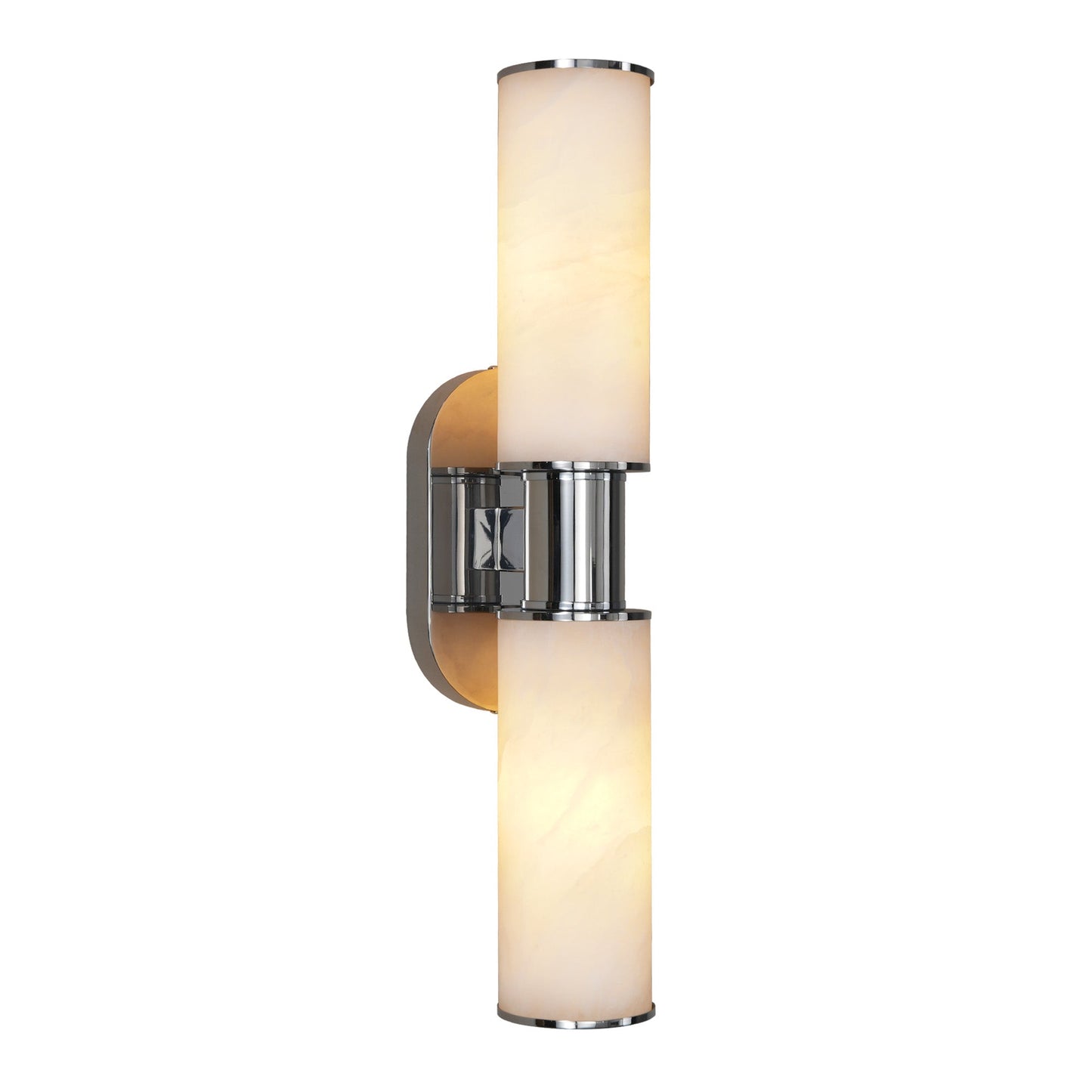 22.2’’ Alabaster Wall Sconce Nickel