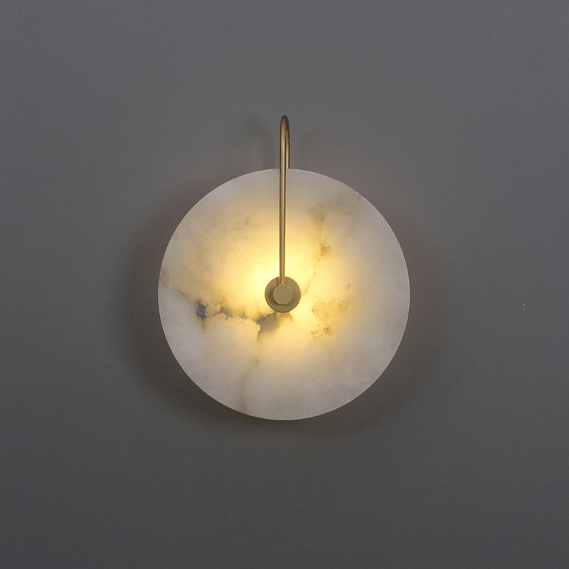 Vakkerlight Alabaster LED Wall Lamp with Gold Black Finish