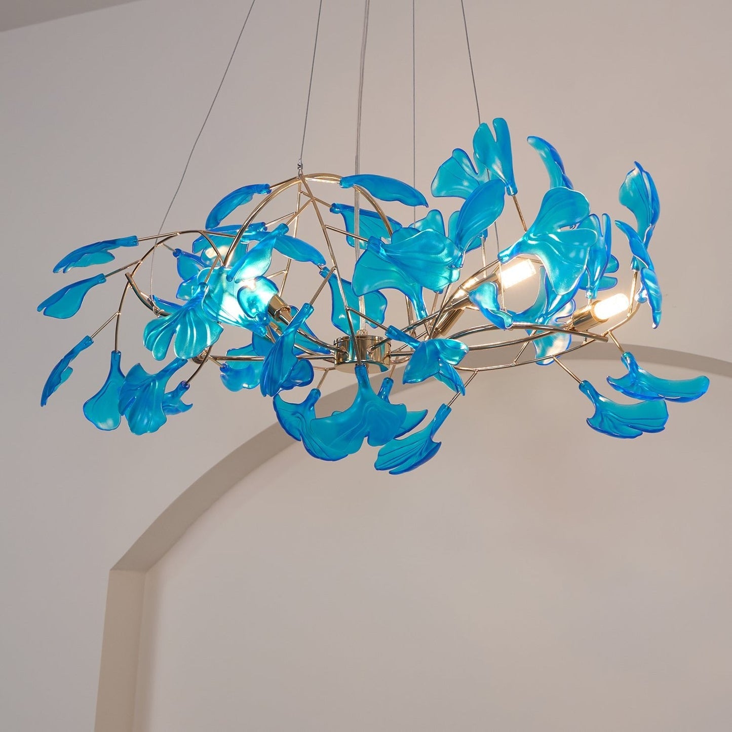 Acrylic Ginkgo Leaf Chandelier - YIOSI