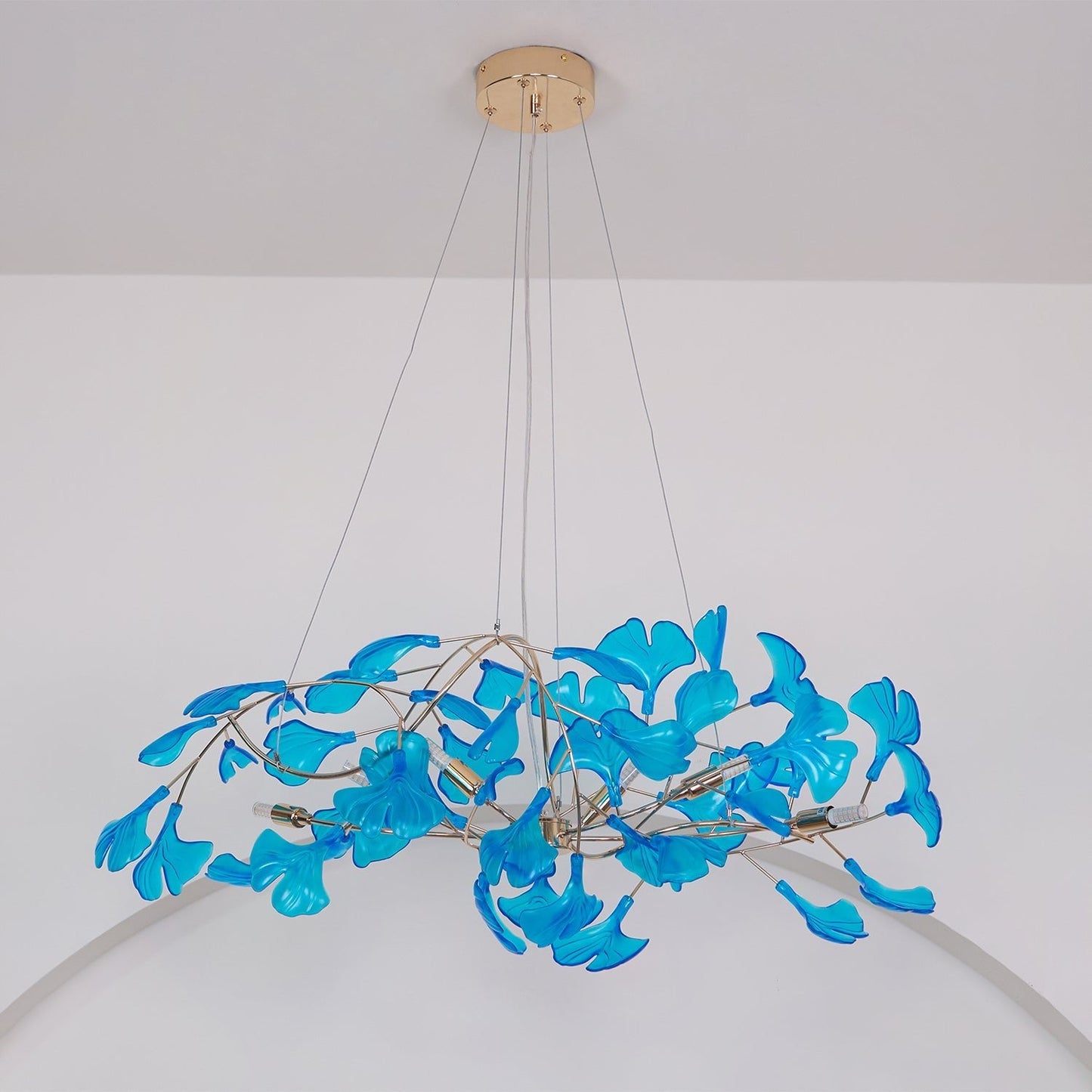 Acrylic Ginkgo Leaf Chandelier - YIOSI