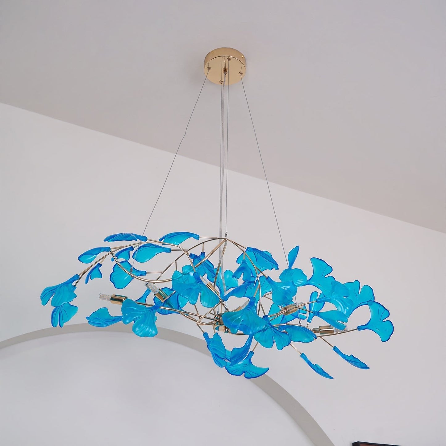 Acrylic Ginkgo Leaf Chandelier - YIOSI