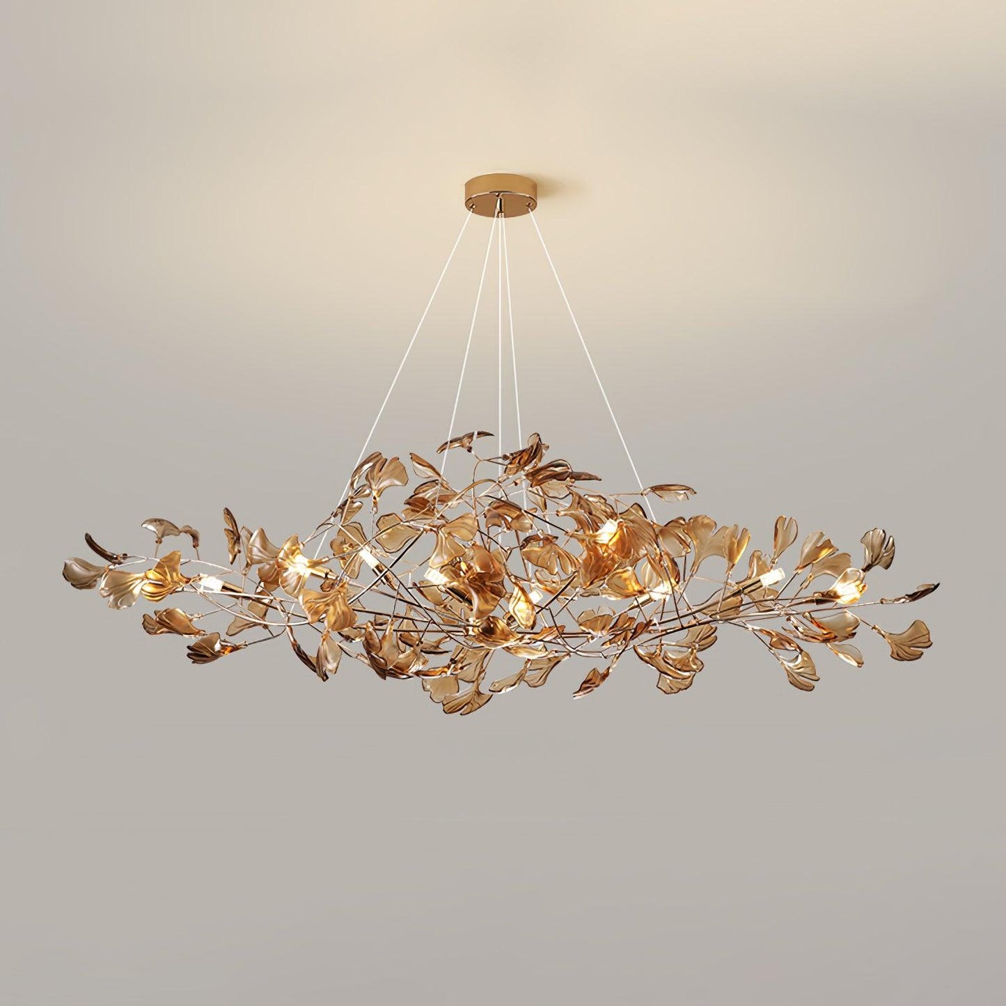 Acrylic Ginkgo Leaf Chandelier - YIOSI