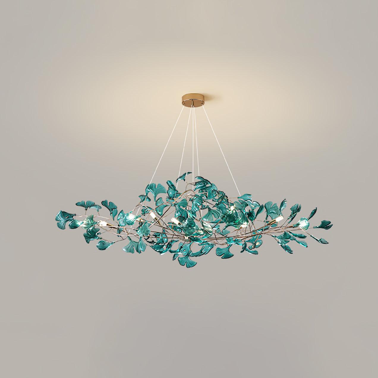 Acrylic Ginkgo Leaf Chandelier - YIOSI