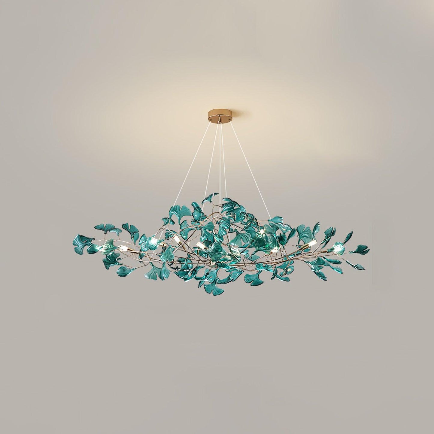 Acrylic Ginkgo Leaf Chandelier - YIOSI