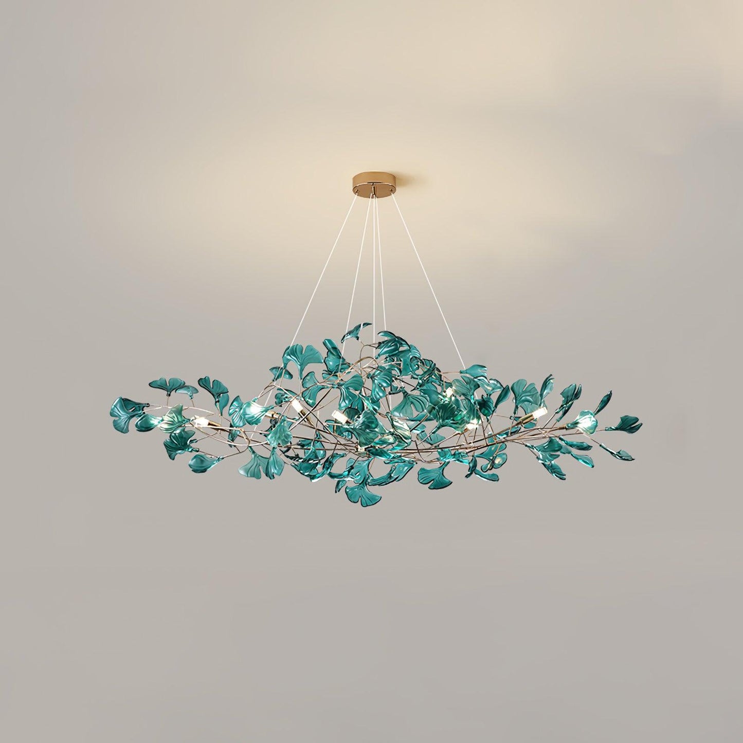 Acrylic Ginkgo Leaf Chandelier - YIOSI