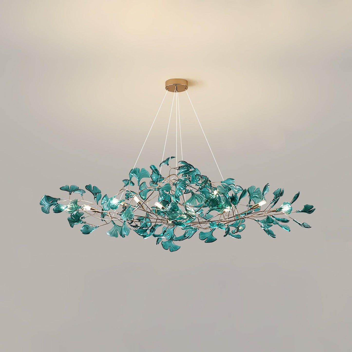 Acrylic Ginkgo Leaf Chandelier - YIOSI