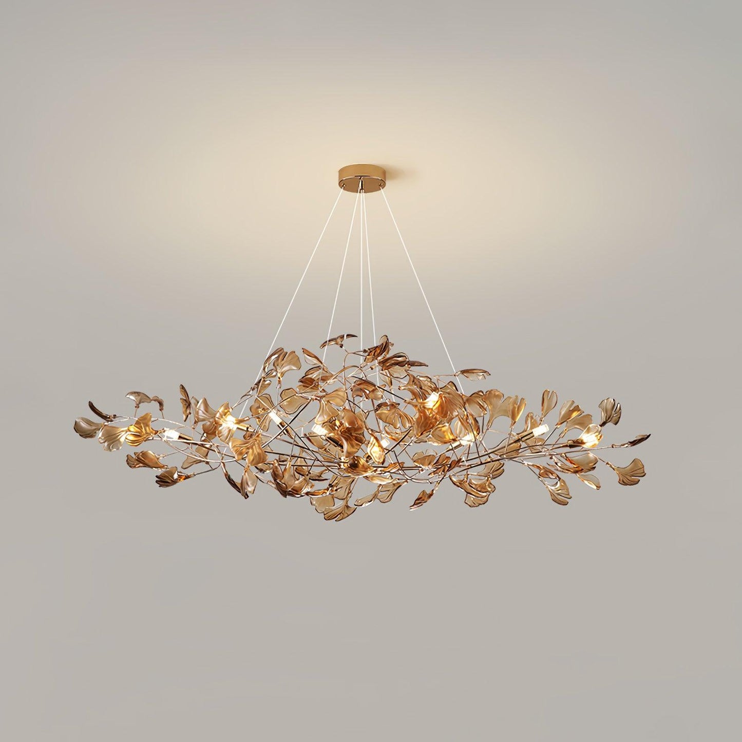 Acrylic Ginkgo Leaf Chandelier - YIOSI