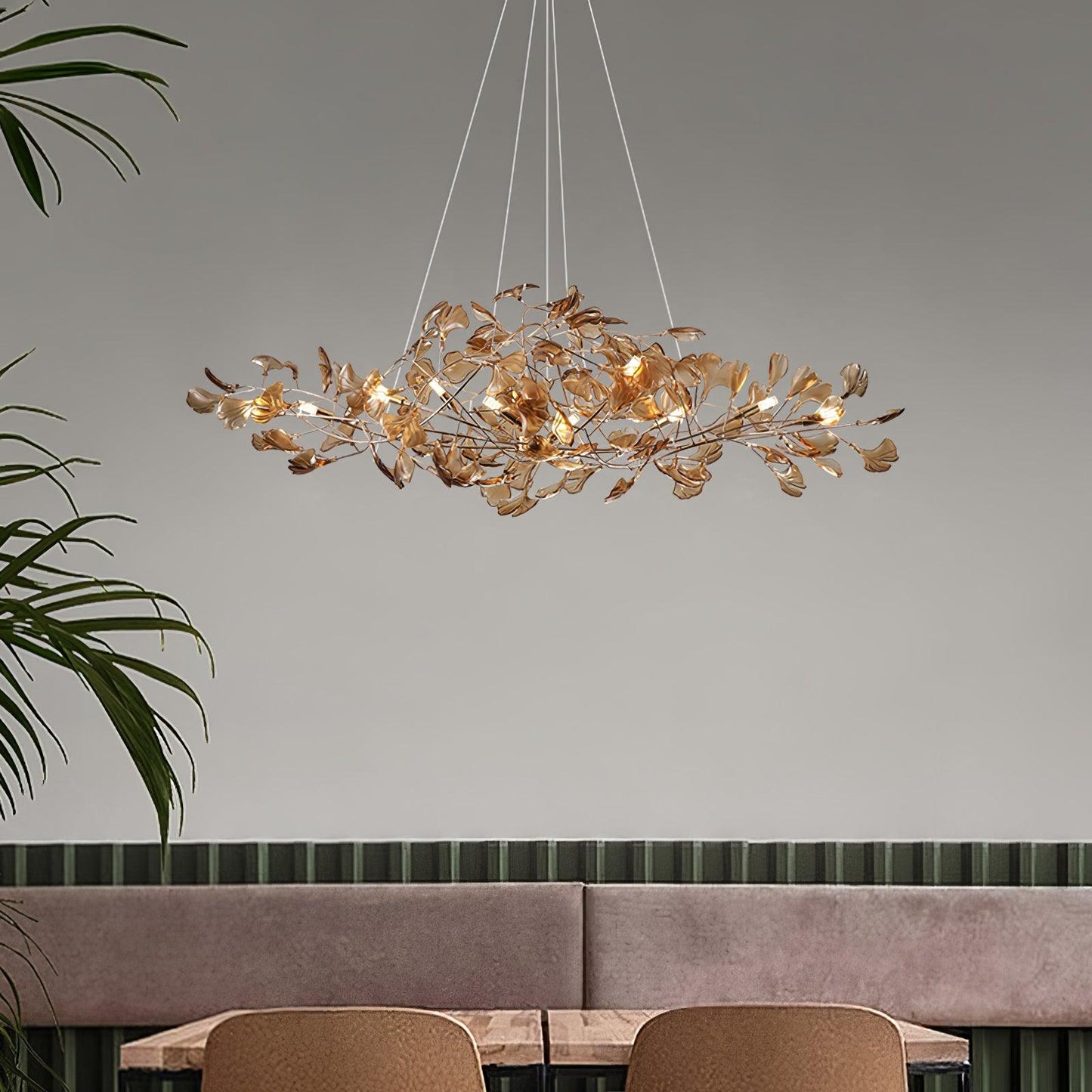 Acrylic Ginkgo Leaf Chandelier - YIOSI