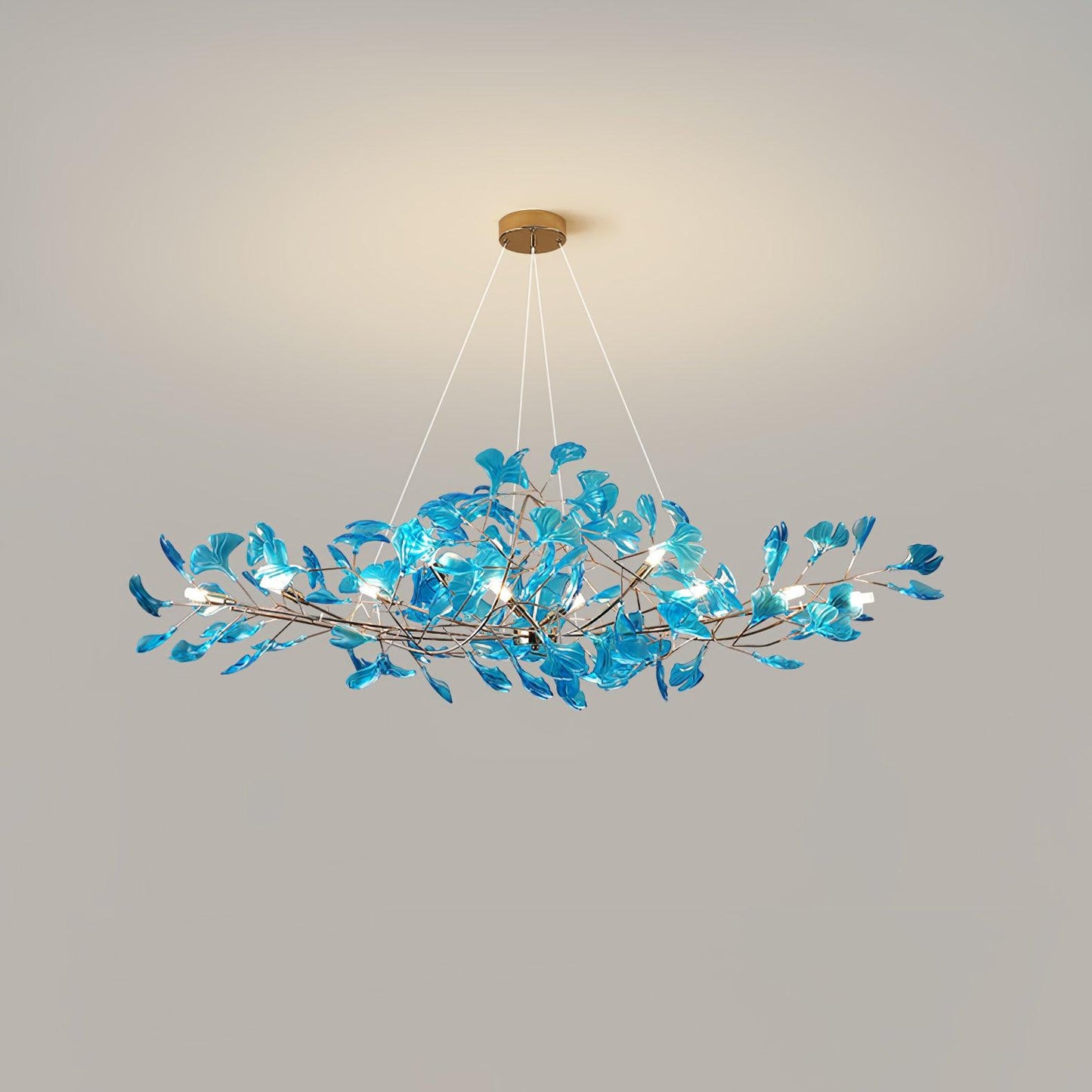 Acrylic Ginkgo Leaf Chandelier - YIOSI