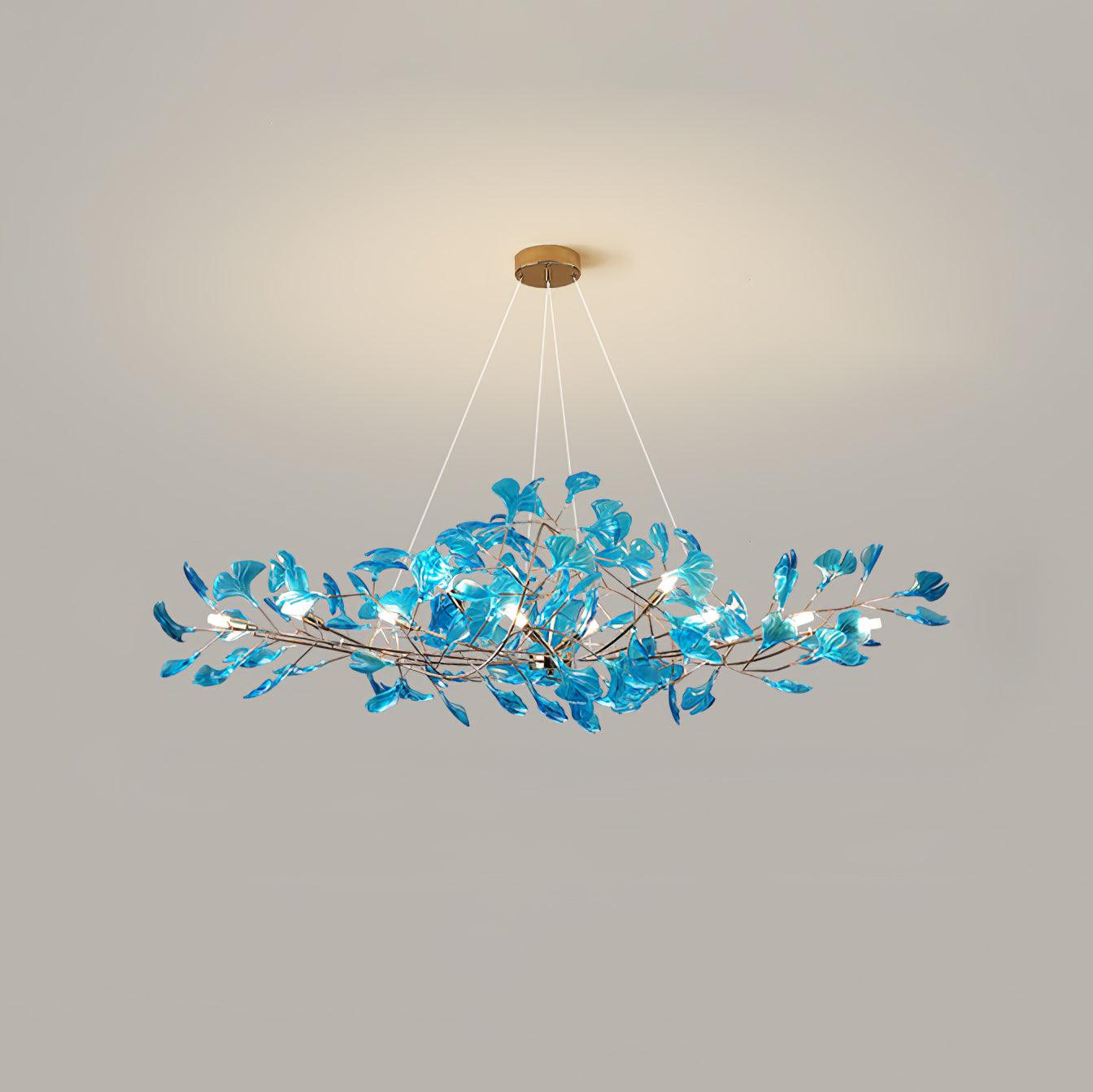 Acrylic Ginkgo Leaf Chandelier - YIOSI
