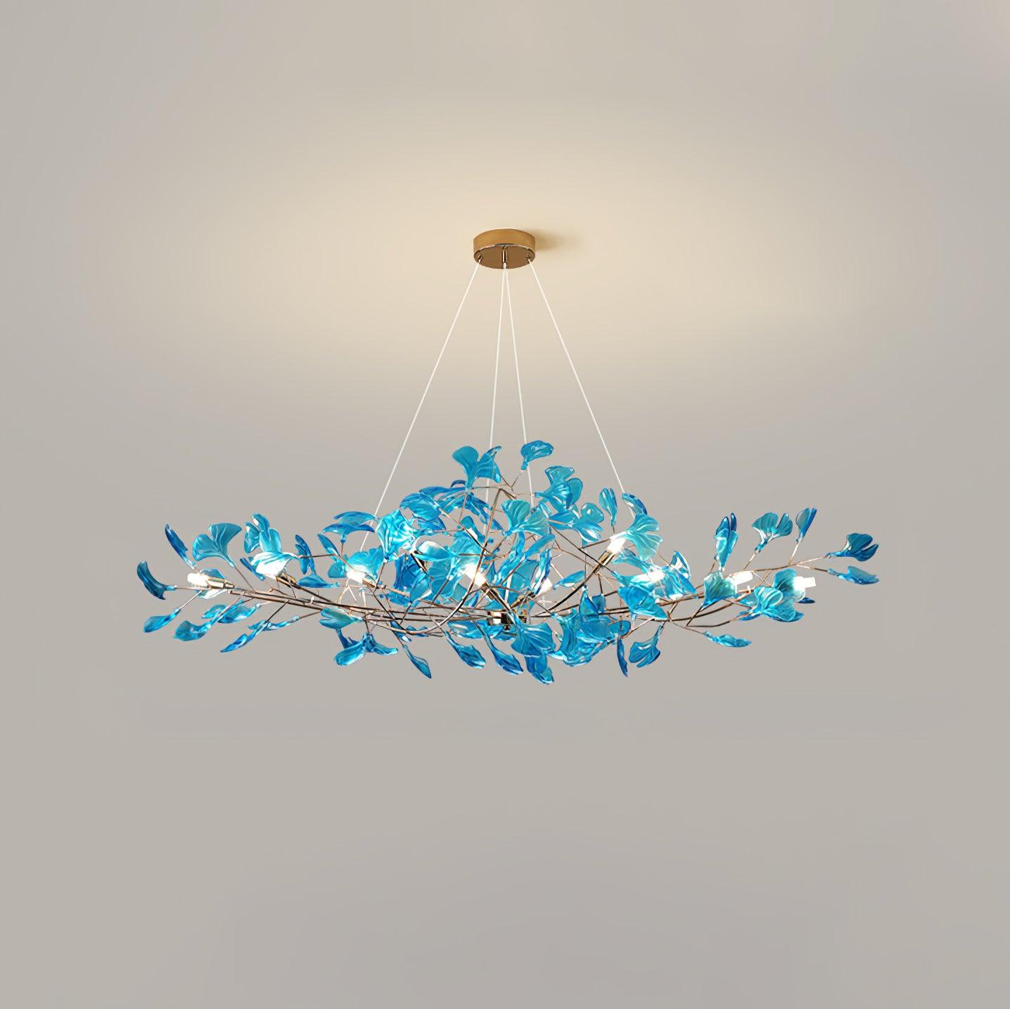 Acrylic Ginkgo Leaf Chandelier - YIOSI