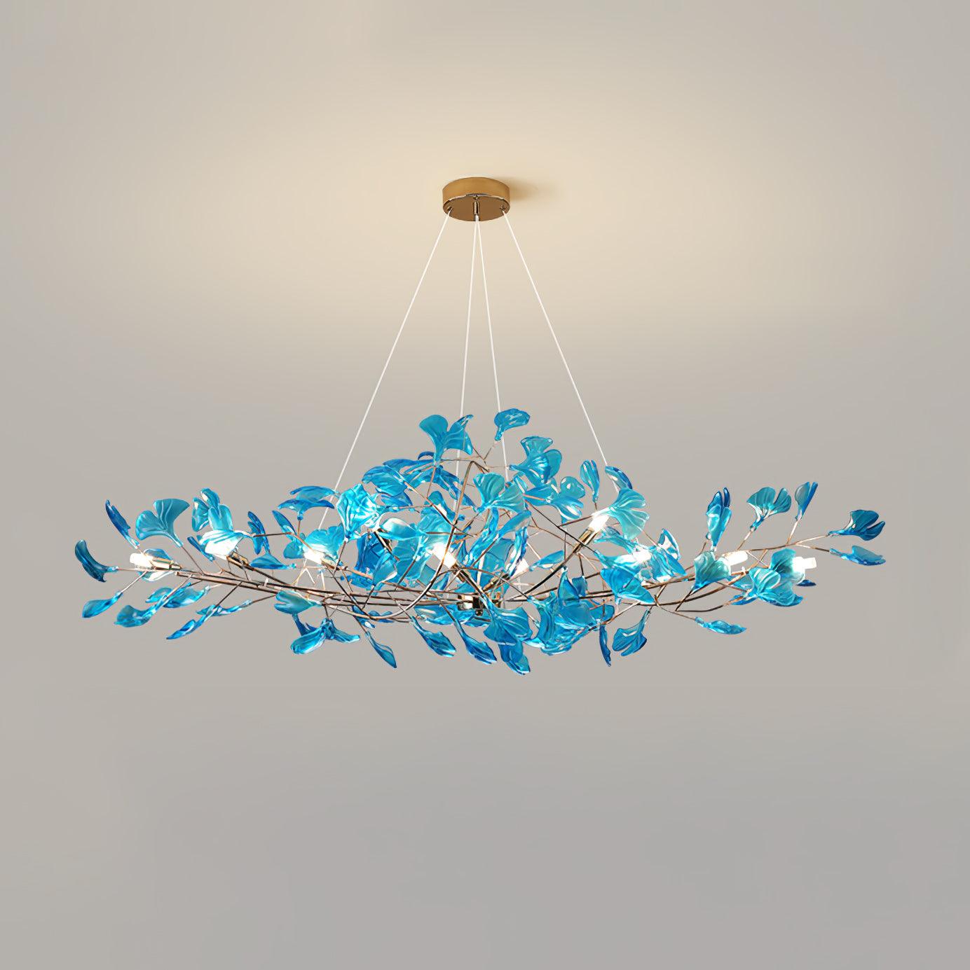 Acrylic Ginkgo Leaf Chandelier - YIOSI