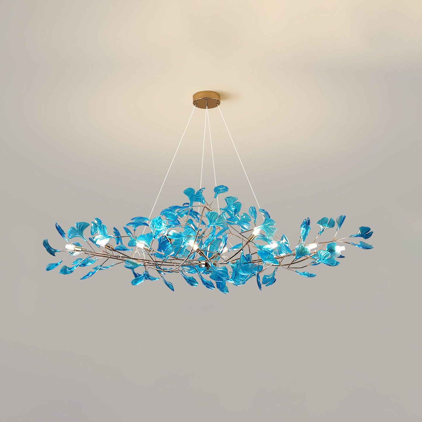 Acrylic Ginkgo Leaf Chandelier - YIOSI