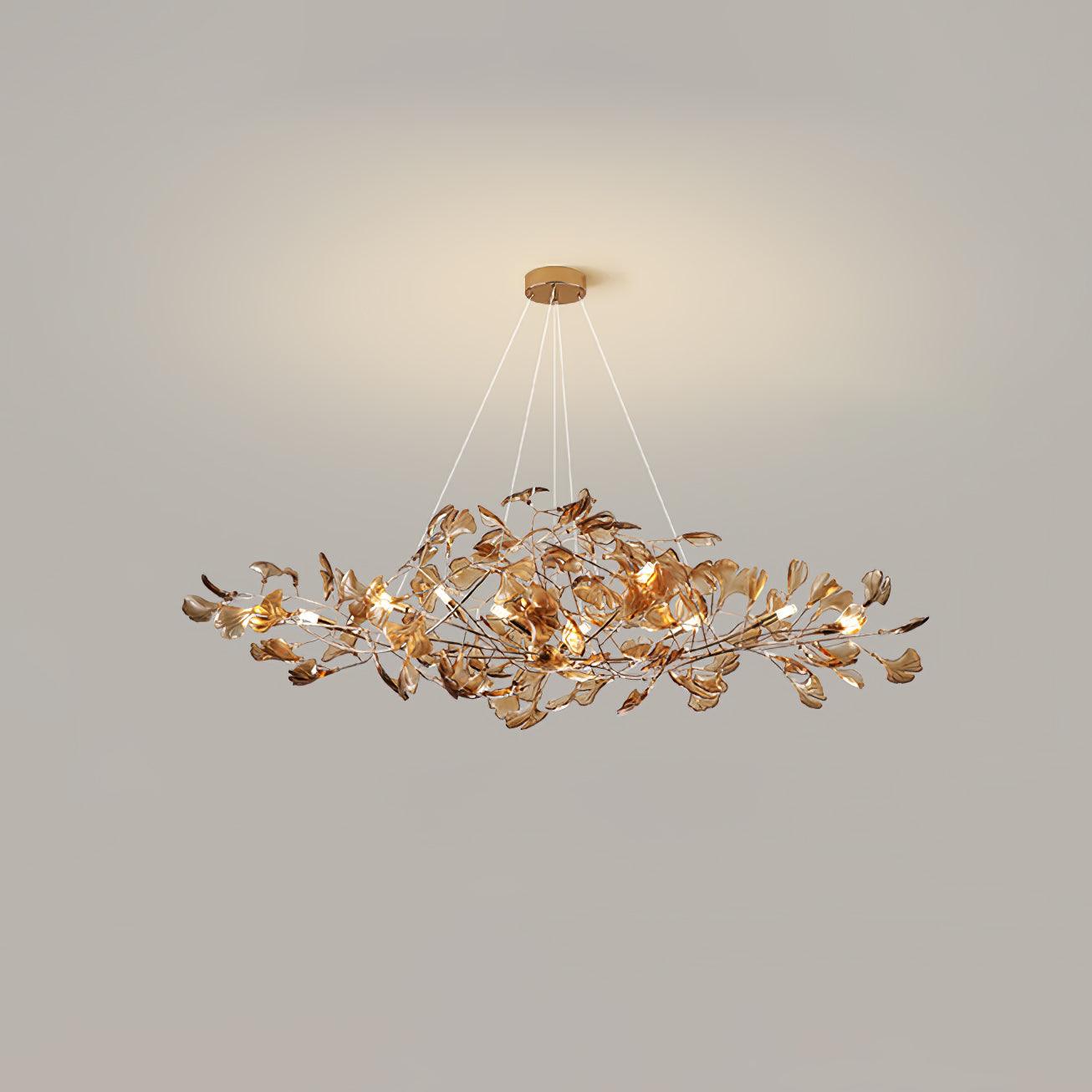 Acrylic Ginkgo Leaf Chandelier - YIOSI