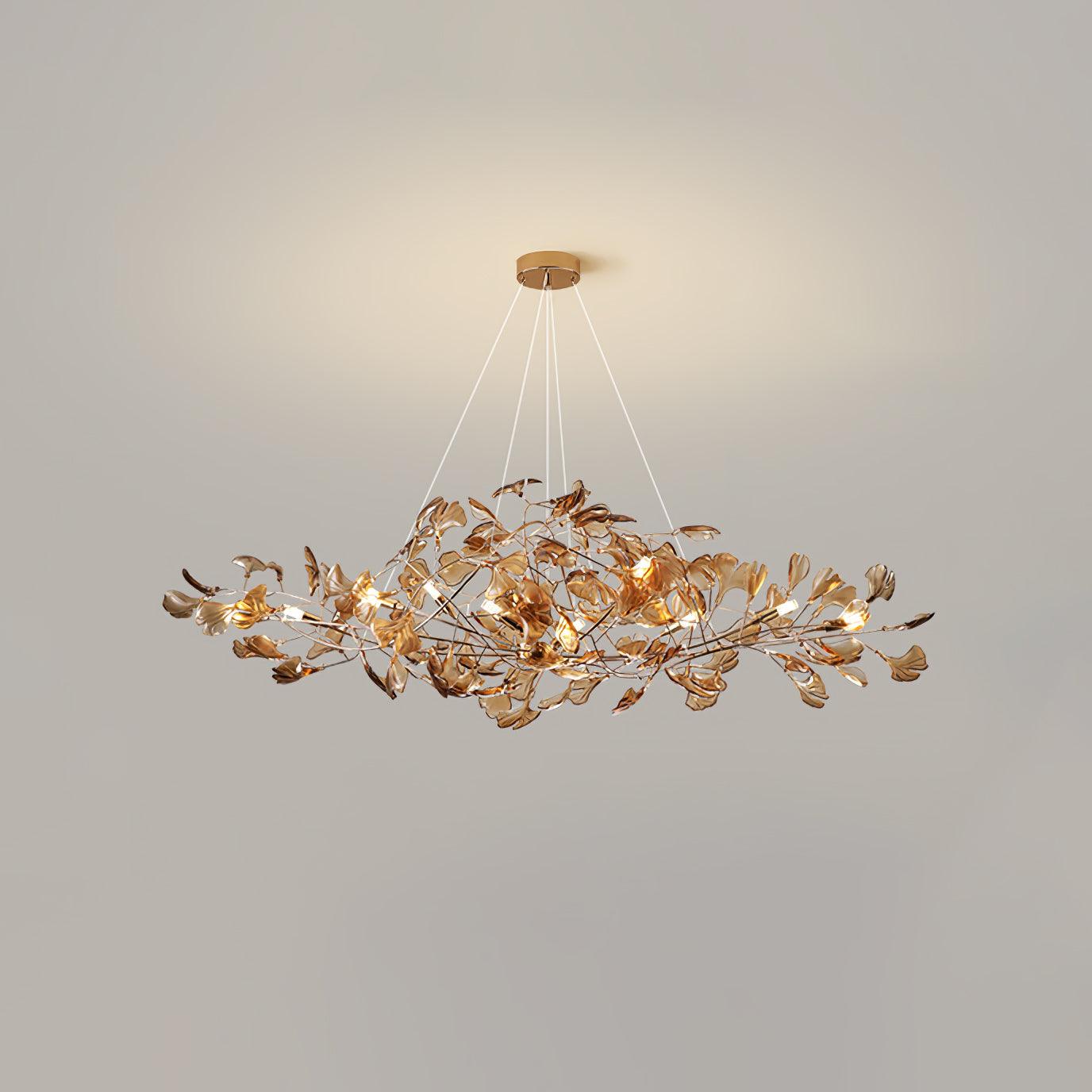 Acrylic Ginkgo Leaf Chandelier - YIOSI