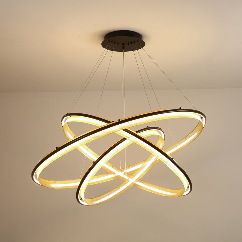Acrylic LED Round Chandelier - YIOSI
