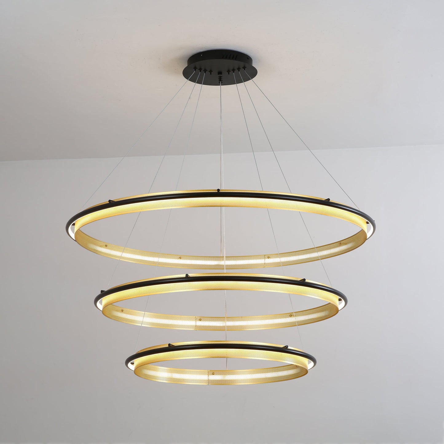 Acrylic LED Round Chandelier - YIOSI