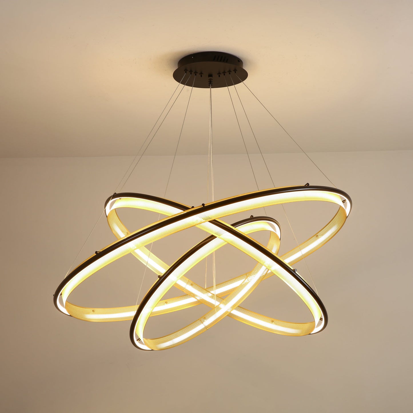 Acrylic LED Round Chandelier - YIOSI