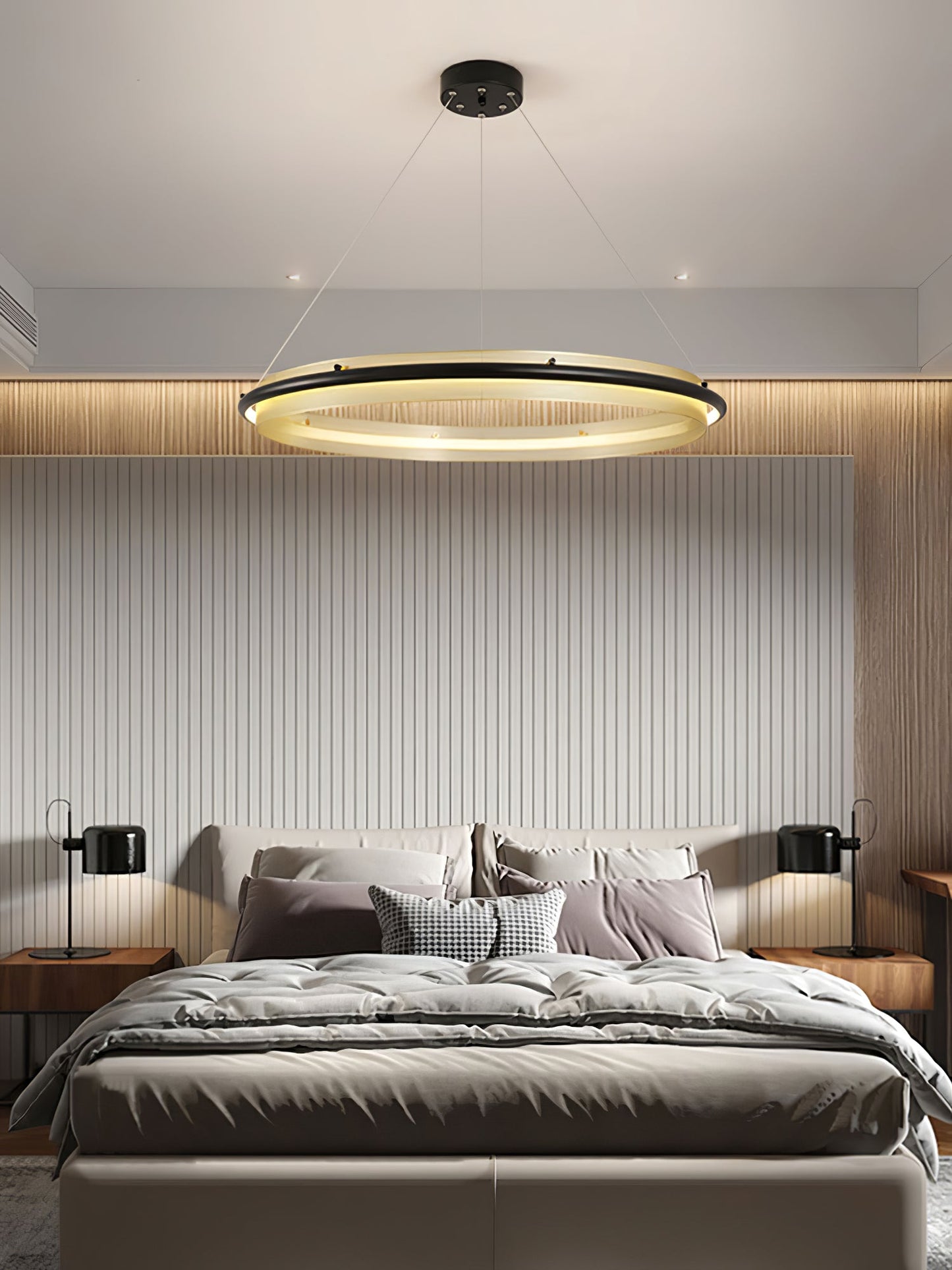 Acrylic LED Round Chandelier - YIOSI