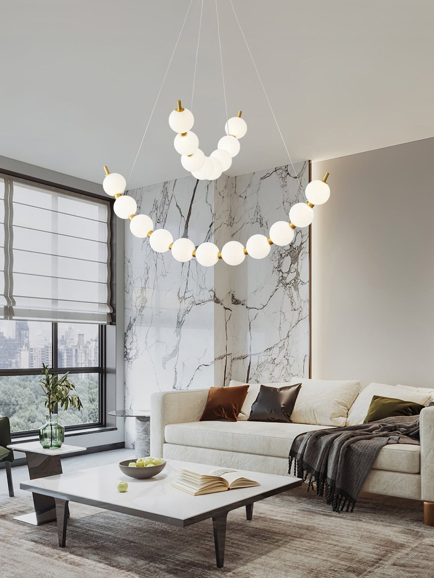 Acrylic Pearls Chandelier - YIOSI