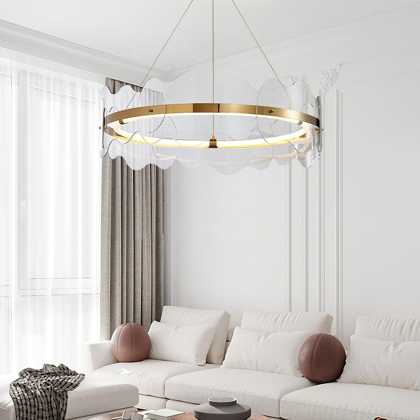 Acrylic Wave Chandelier - YIOSI
