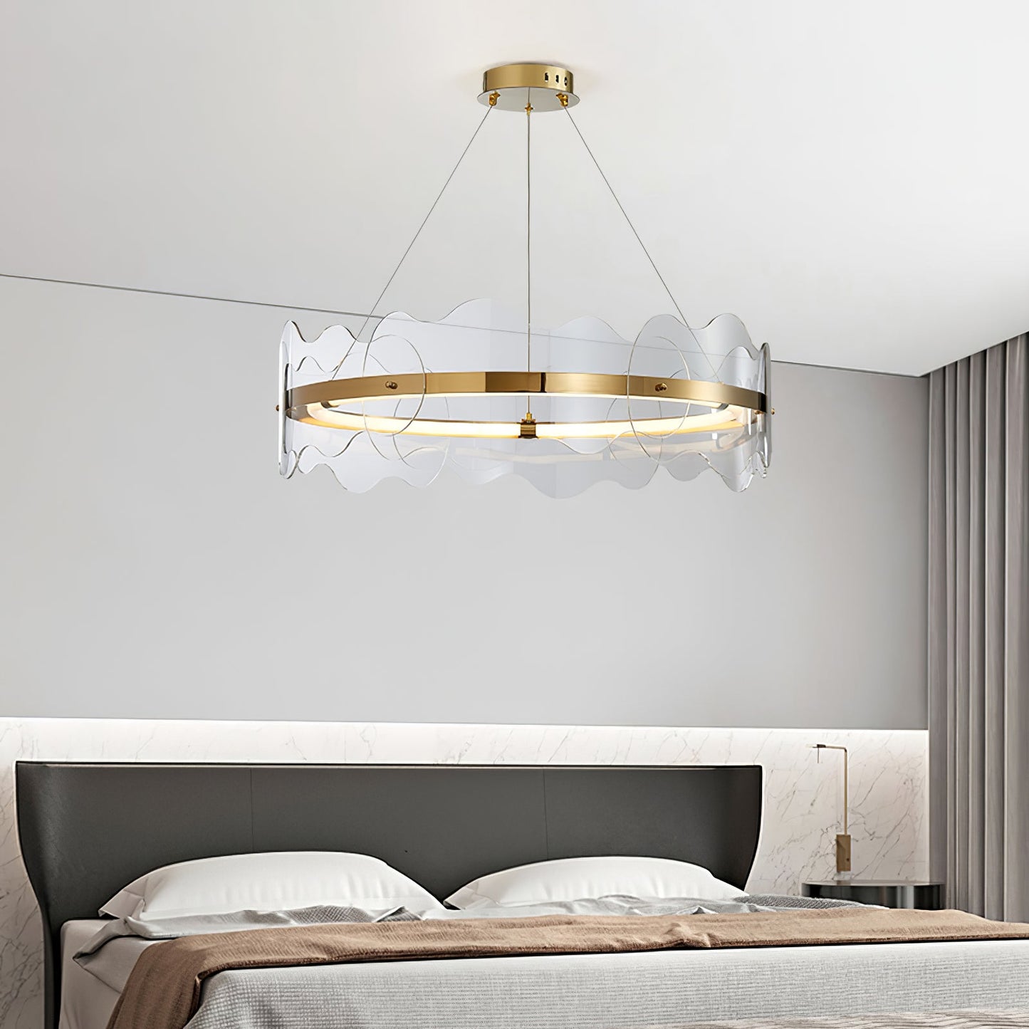 Acrylic Wave Chandelier - YIOSI