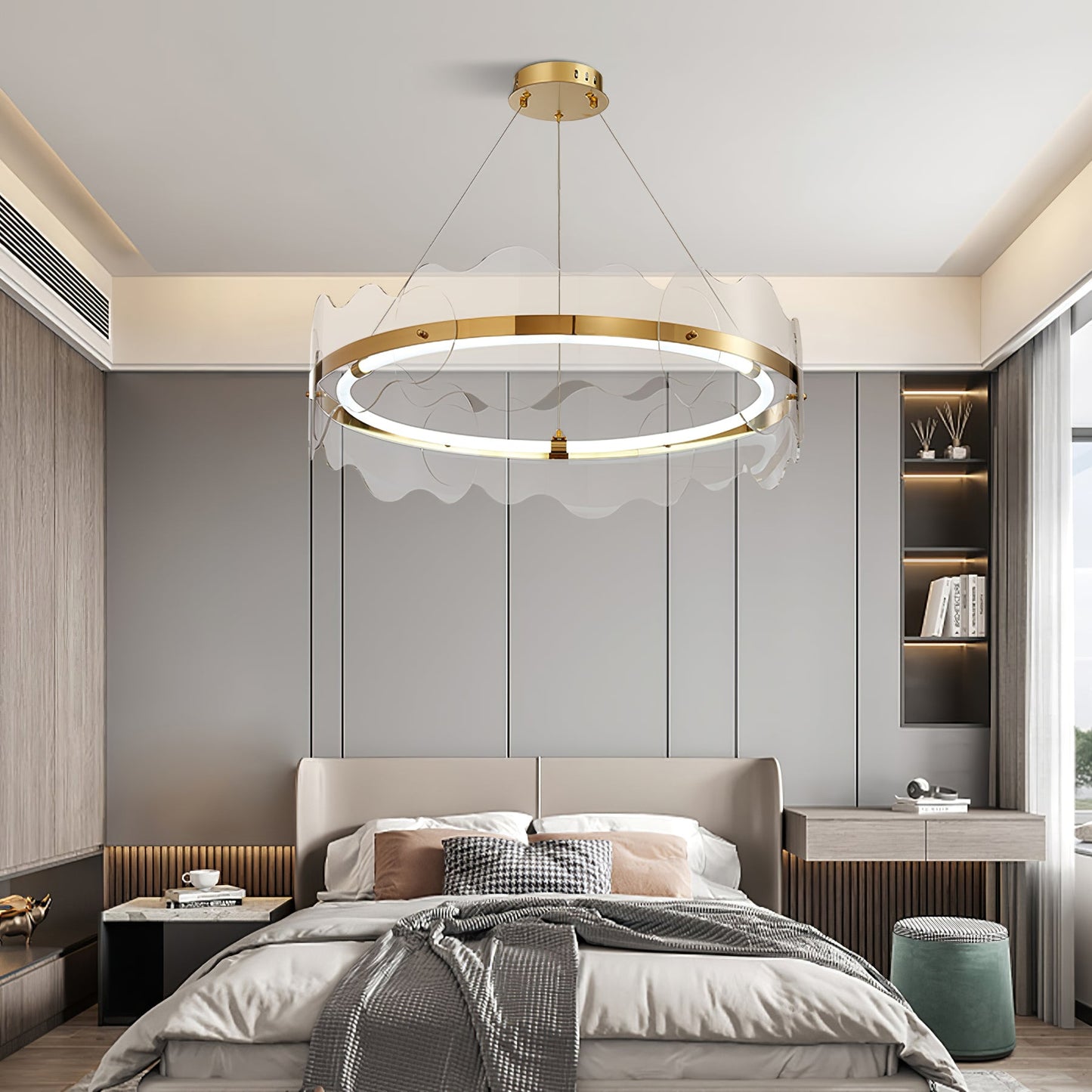 Acrylic Wave Chandelier - YIOSI