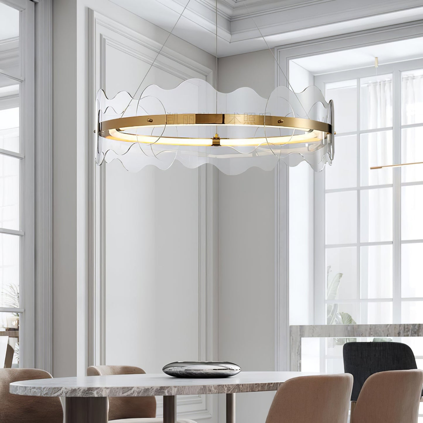 Acrylic Wave Chandelier - YIOSI