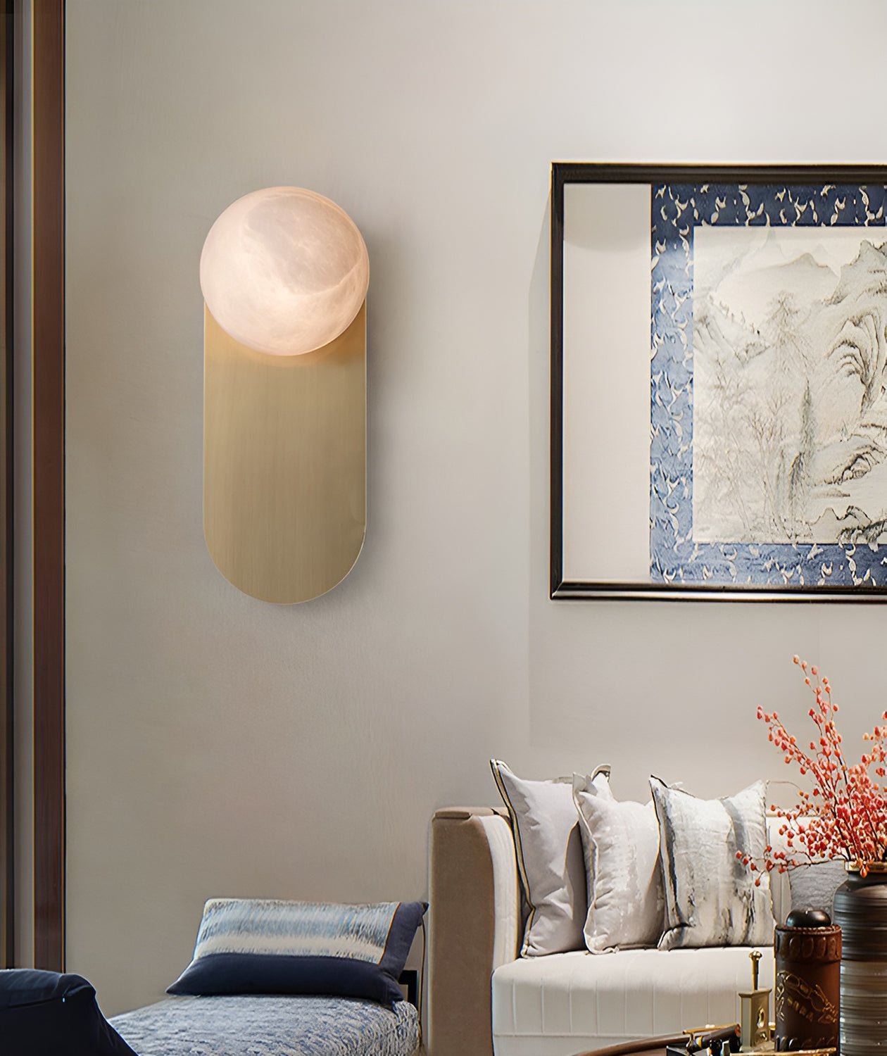 Adrion Alabaster Wall Light - YIOSI
