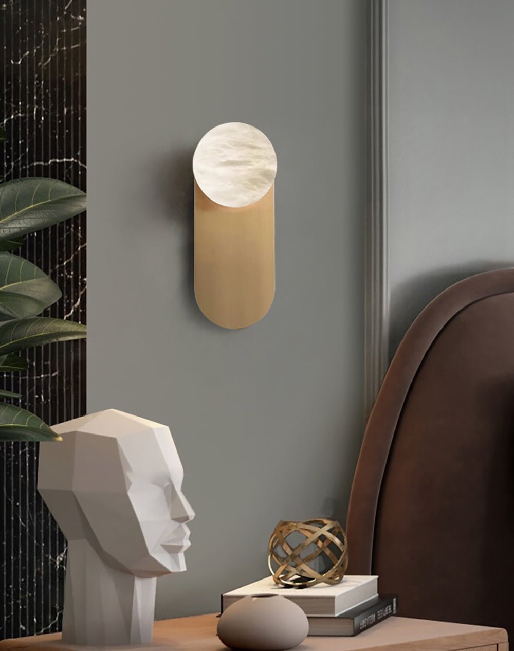 Adrion Alabaster Wall Light - YIOSI