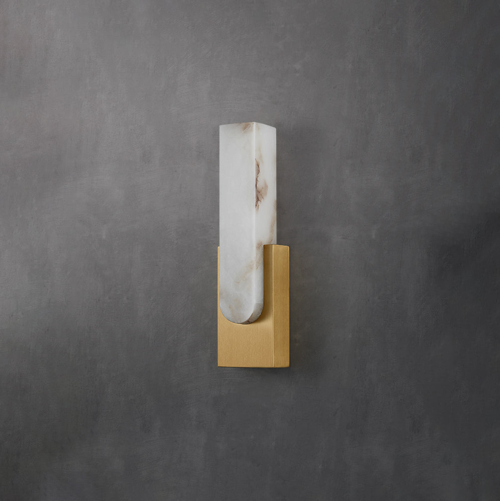 Agatha Alabaster LED Wall Lamp – Copper, Black, White Finish