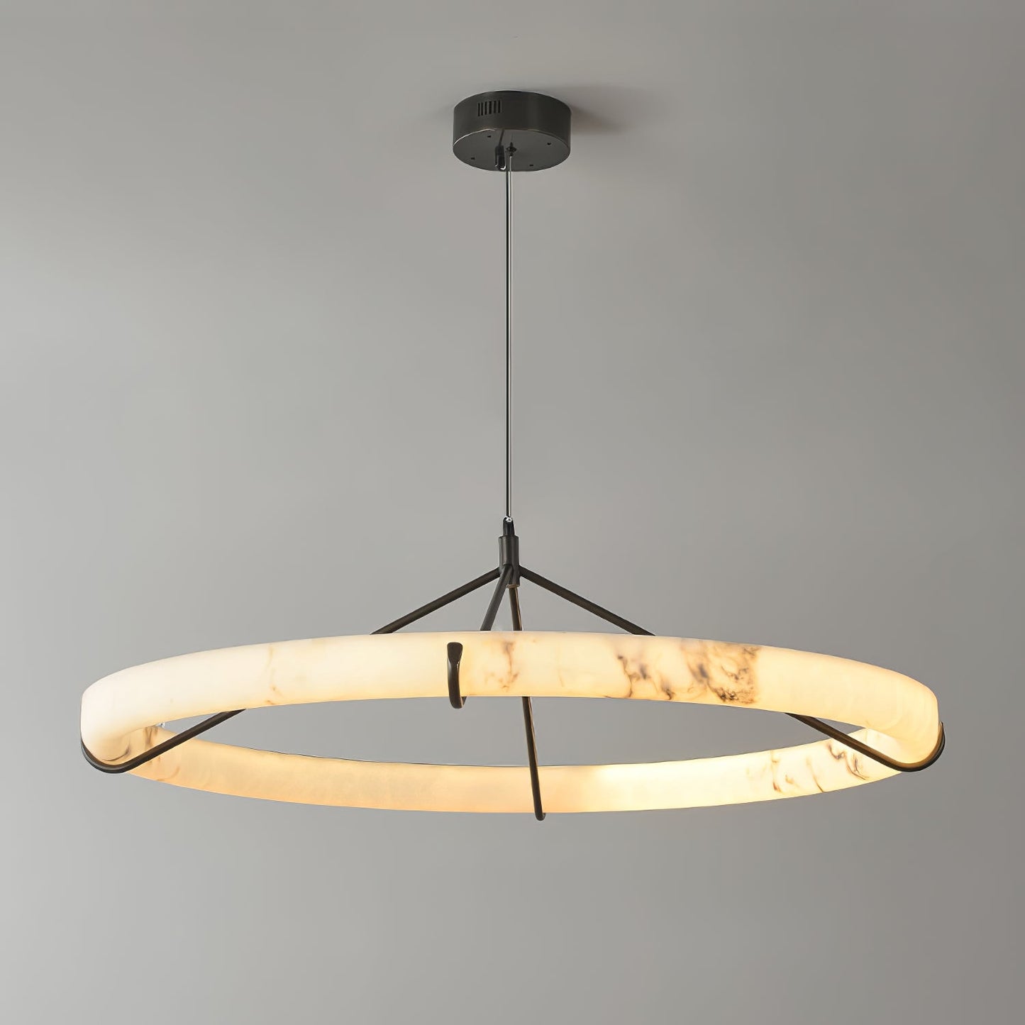 Alabaster Ring Pendant Lamp - YIOSI
