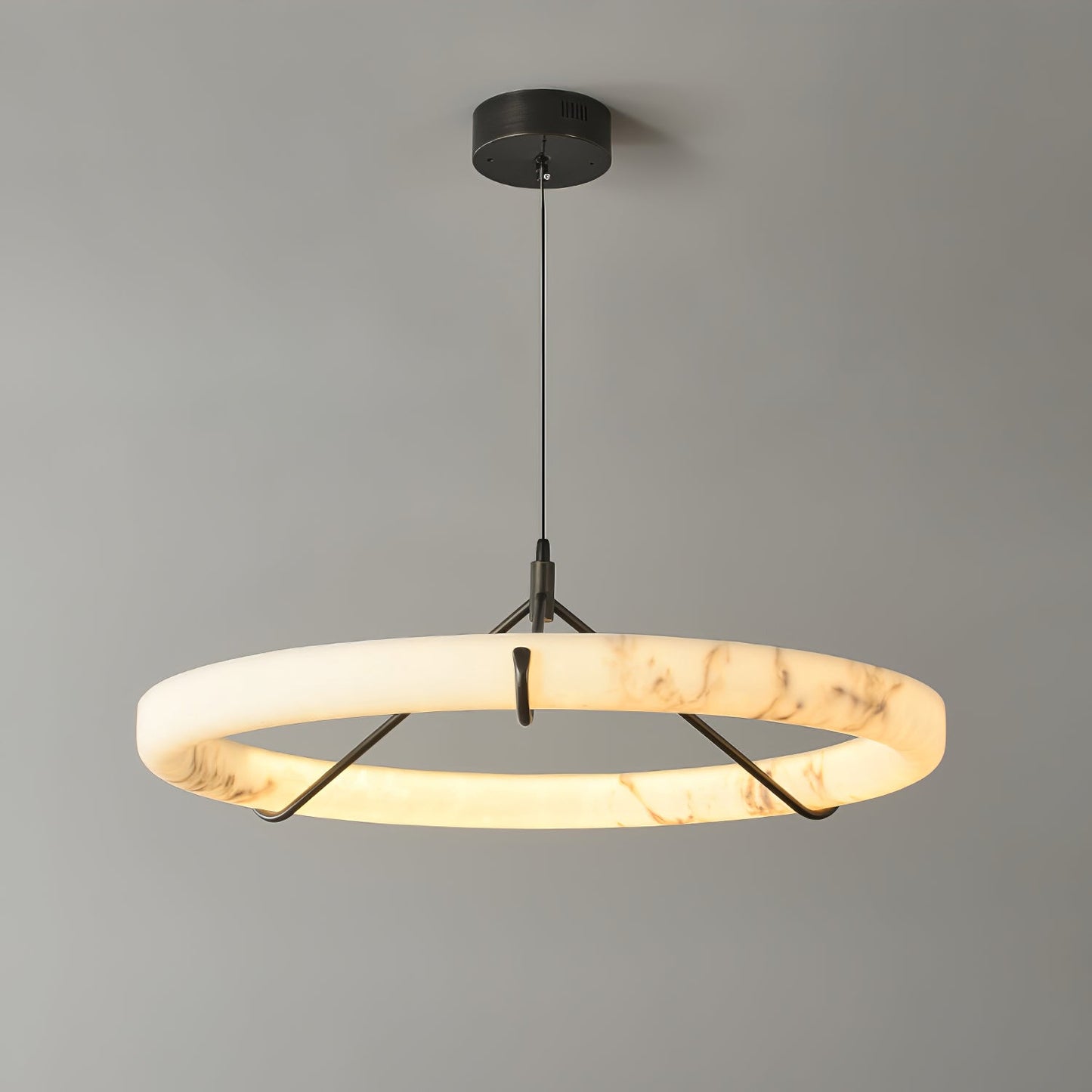 Alabaster Ring Pendant Lamp - YIOSI