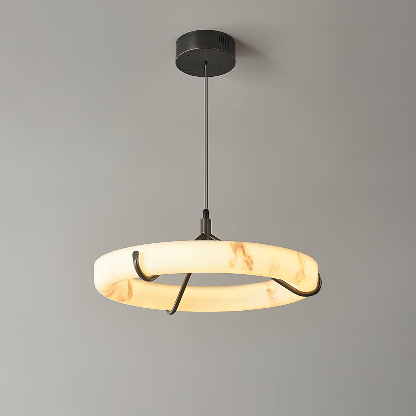 Alabaster Ring Pendant Lamp - YIOSI