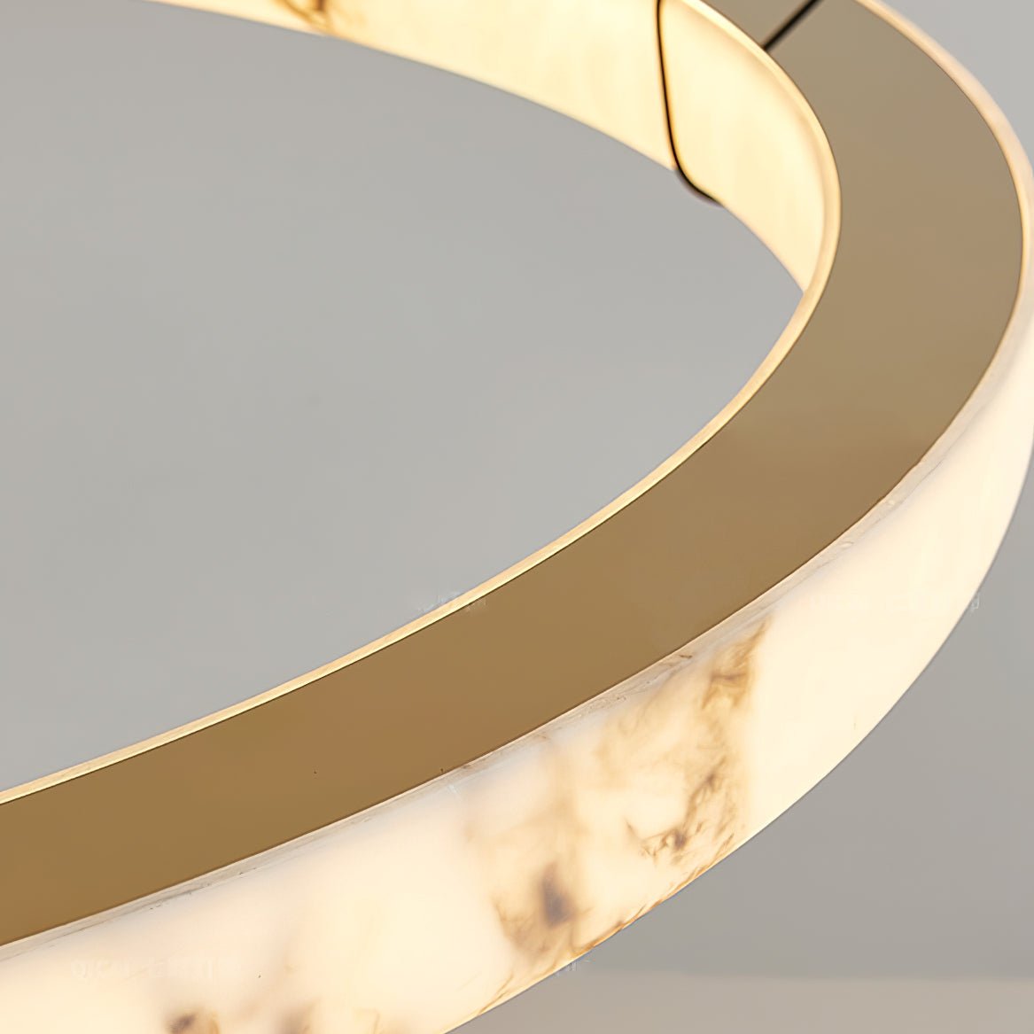 Alabaster Ring Pendant Lamp - YIOSI