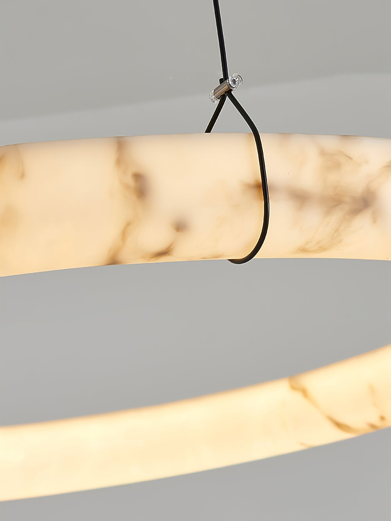 Alabaster Ring Pendant Lamp - YIOSI