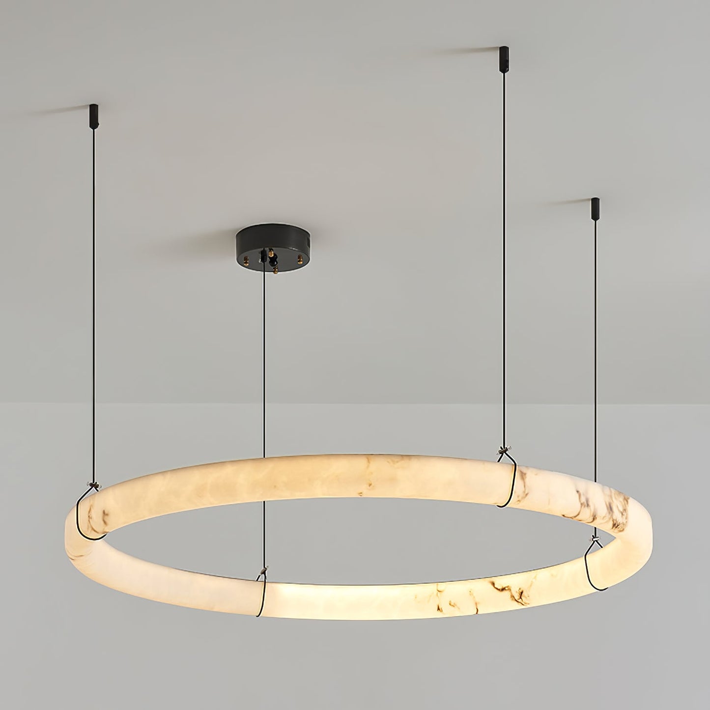 Alabaster Ring Pendant Lamp - YIOSI